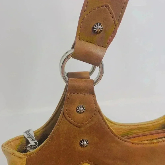 Wrangler Brown Faux Leather Handbag - Picture 7 of 12